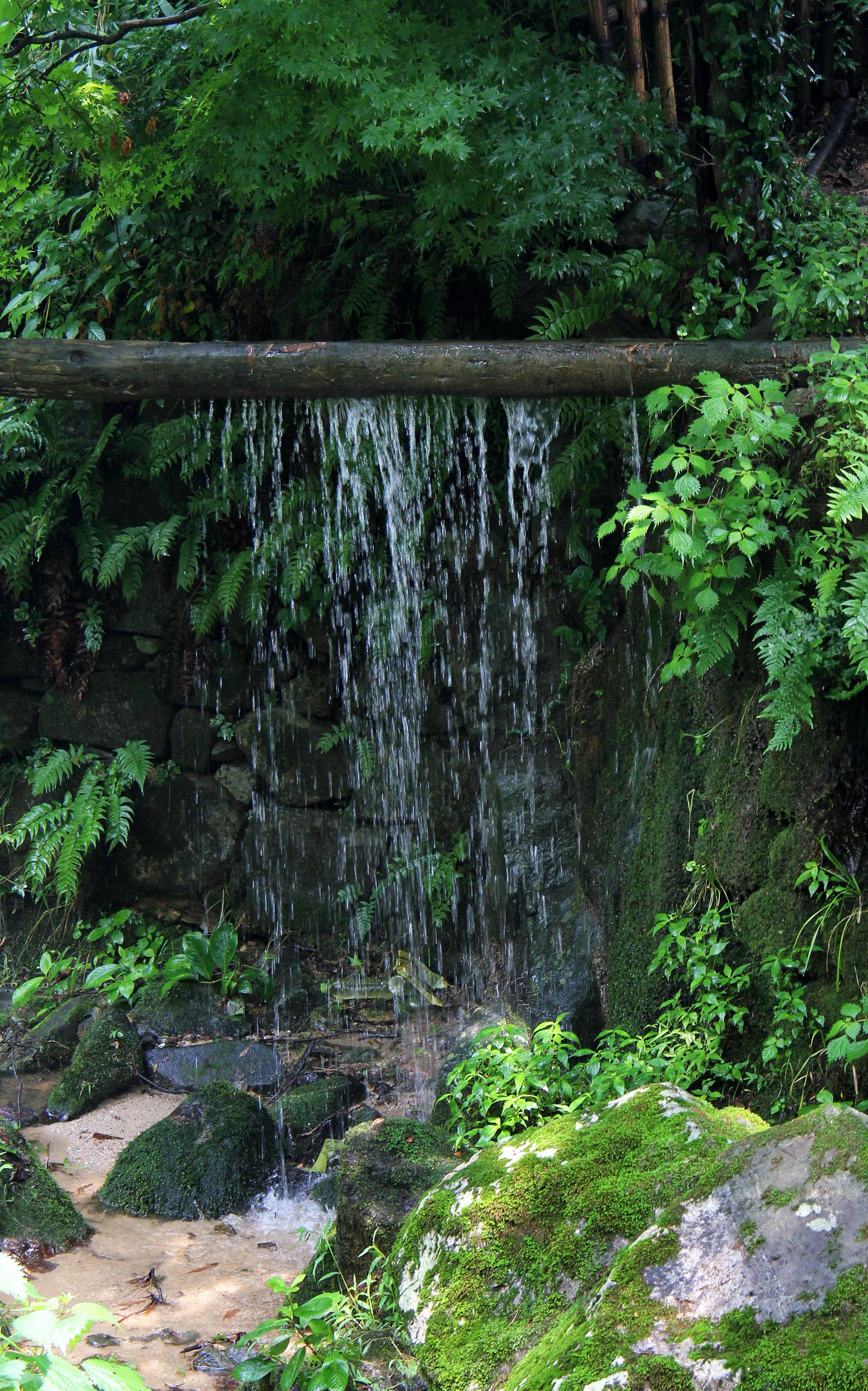 Soswaewon traditional Korean garden in Damyang with wooden pavilion and stream