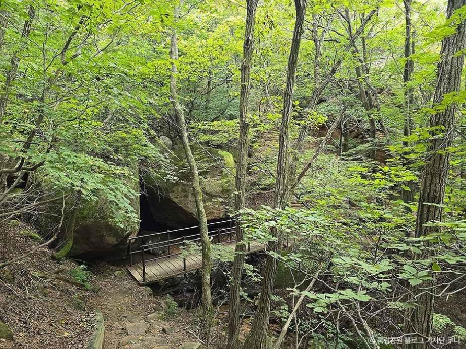 Songnisan National Park mountain scenery in North Chungcheong Province Korea