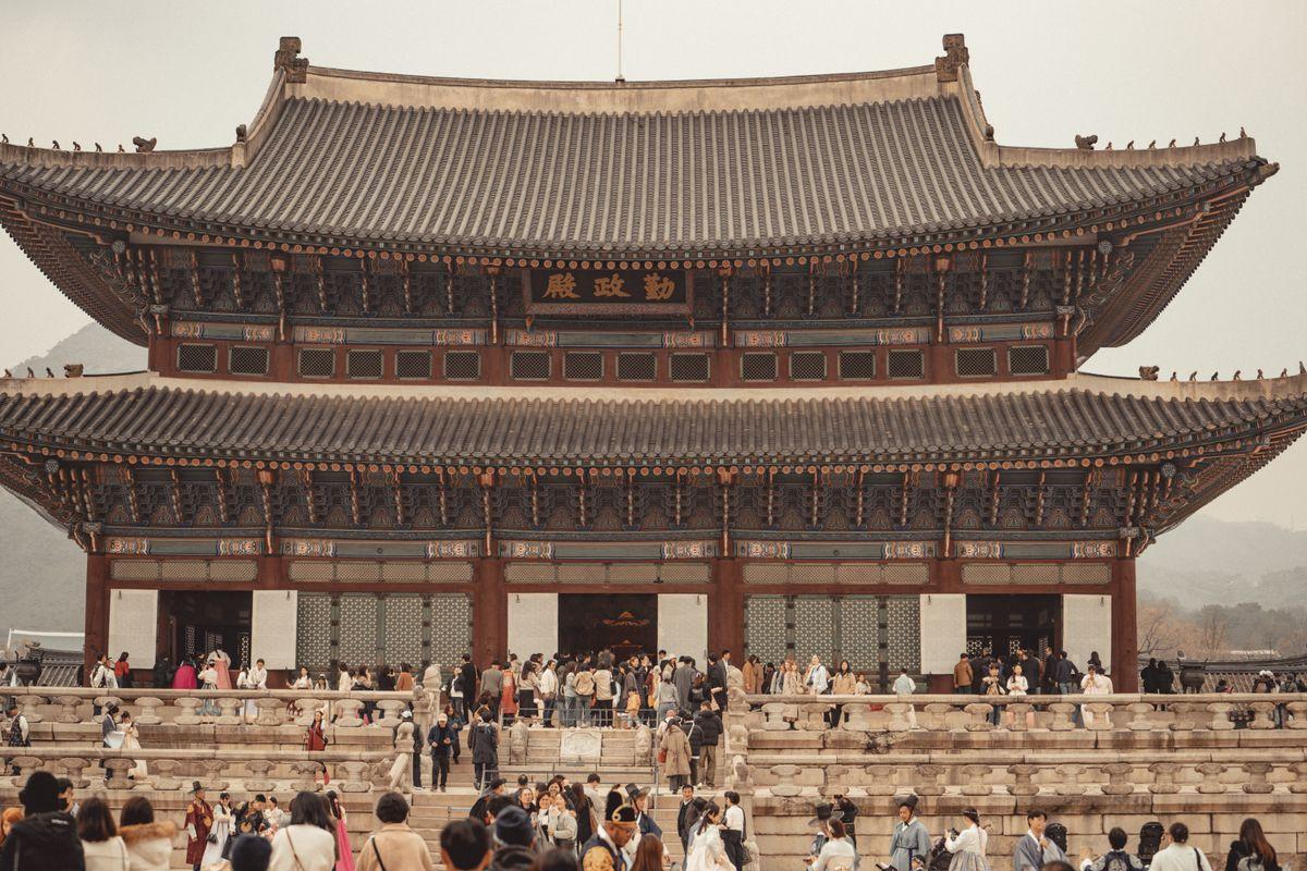 Geunjeongjeon, the main throne hall at Gyeongbokgung Palace, Seoul